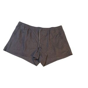 Athleta Marin 2.5" Board Shorts Black Gray Pinstripe Beach Swim Surf Size‎ 2X